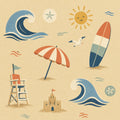 Beach Day Baby Blanket