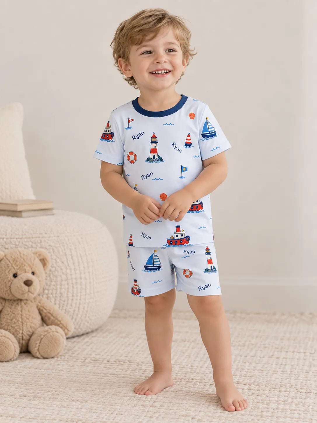 Personalized kids pajama set for birthday and special occasion gift
