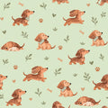 Dachshund Meadow Baby Blanket