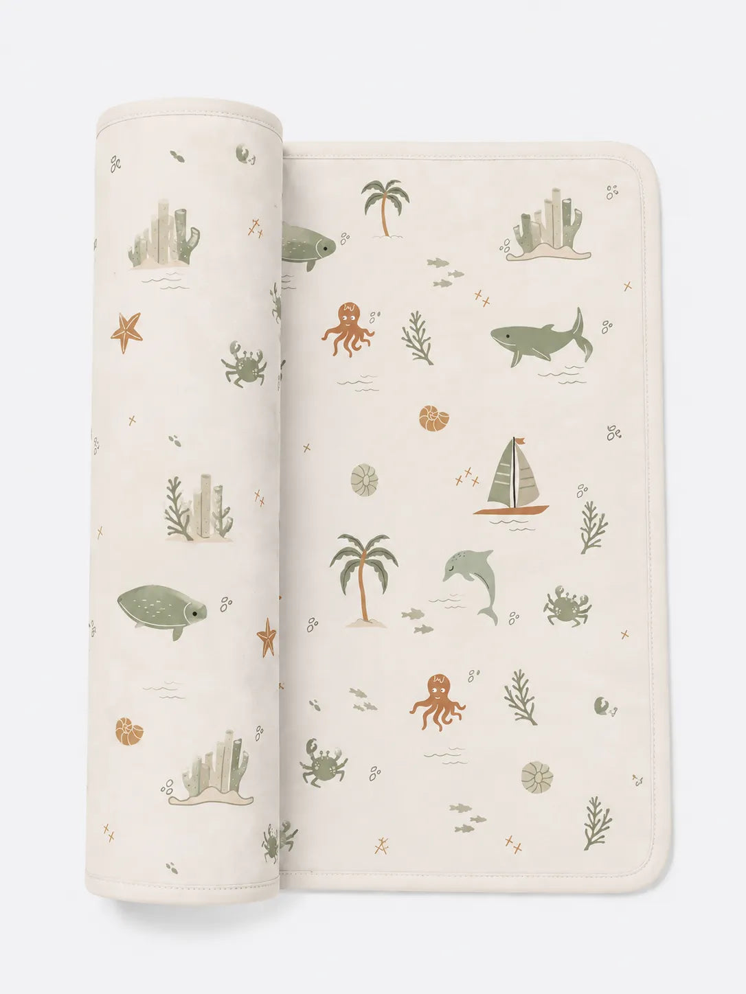 Coastal Friends bamboo swaddle blanket by MossiBaby