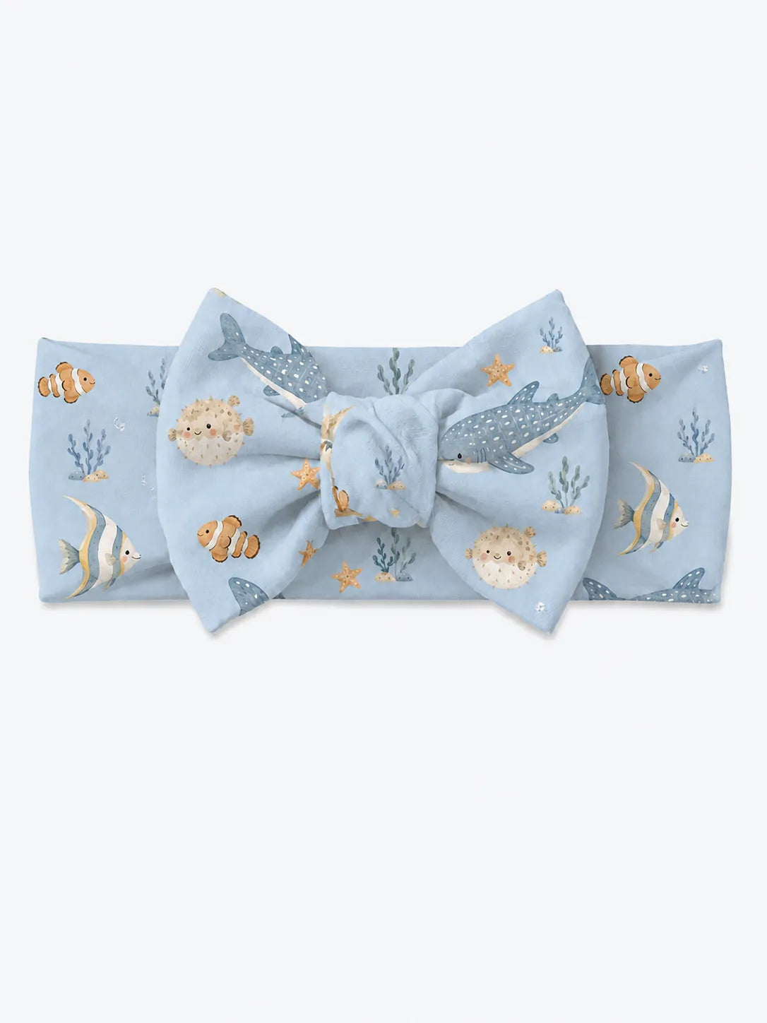 Shark Cove bamboo bow headband by MossiBaby