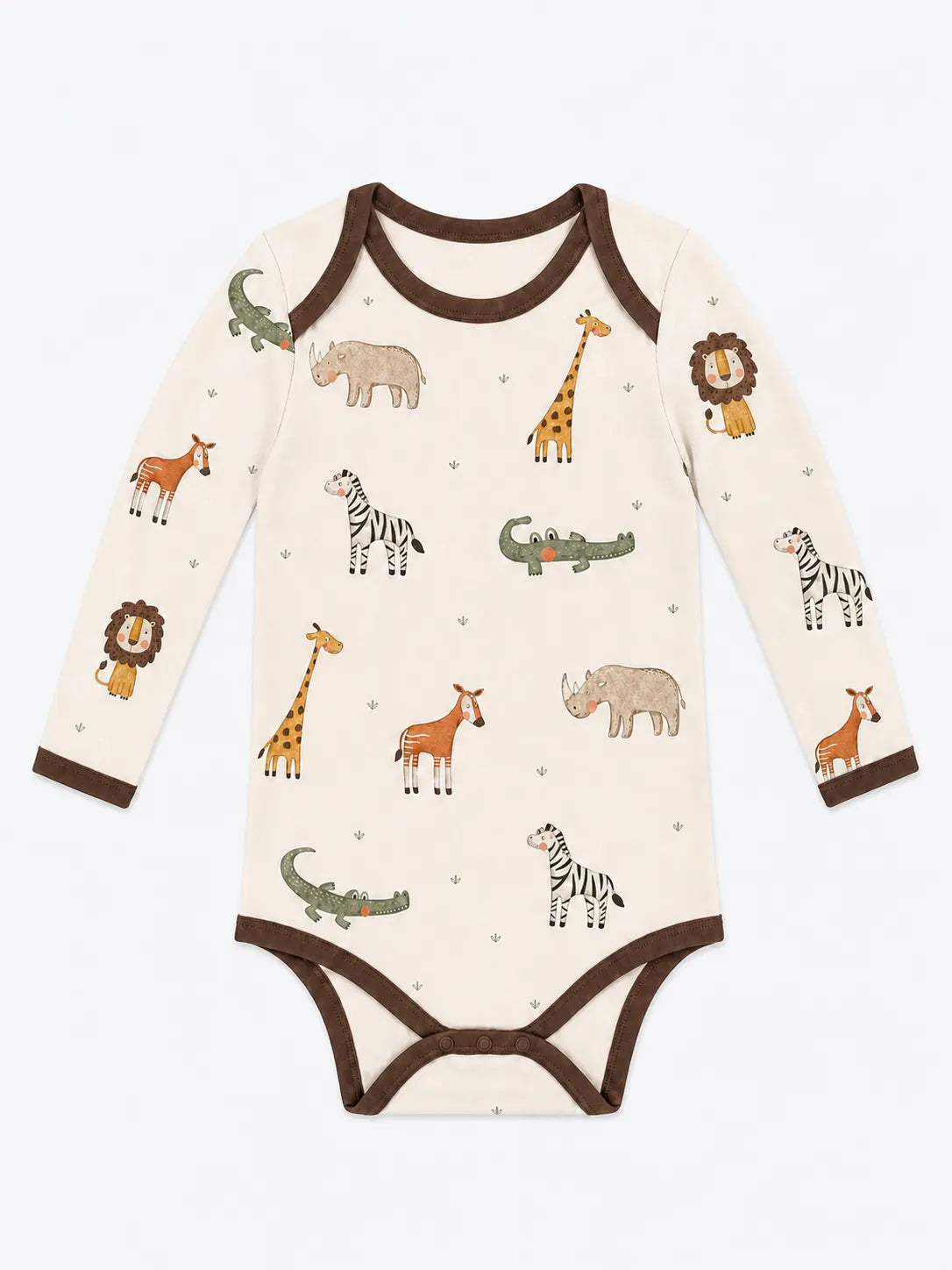 Little Chicks bamboo long sleeve bodysuit by MossiBaby