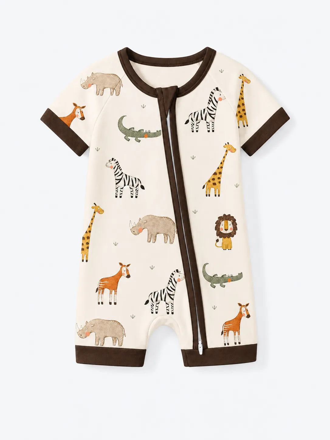 Little Chicks bamboo shorty romper by MossiBaby