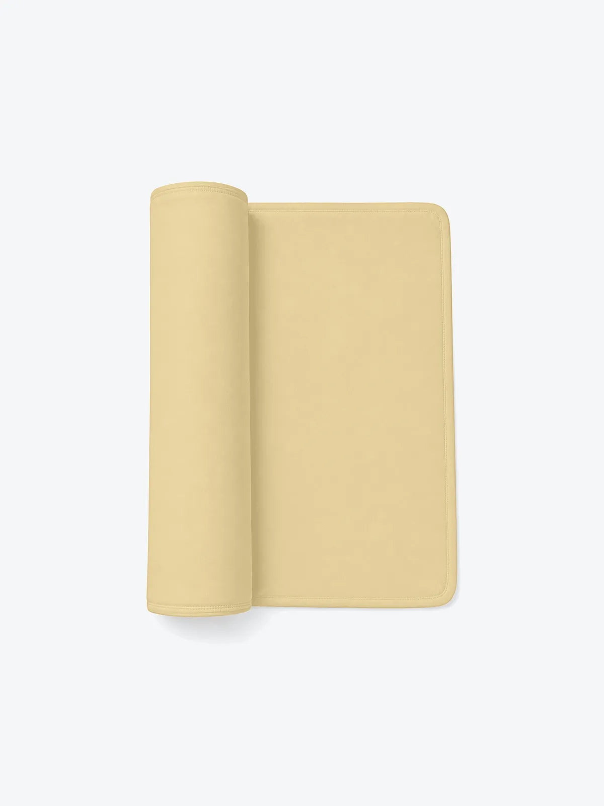 Buttercream swaddle blanket product in soft bamboo fabric - MossiBaby