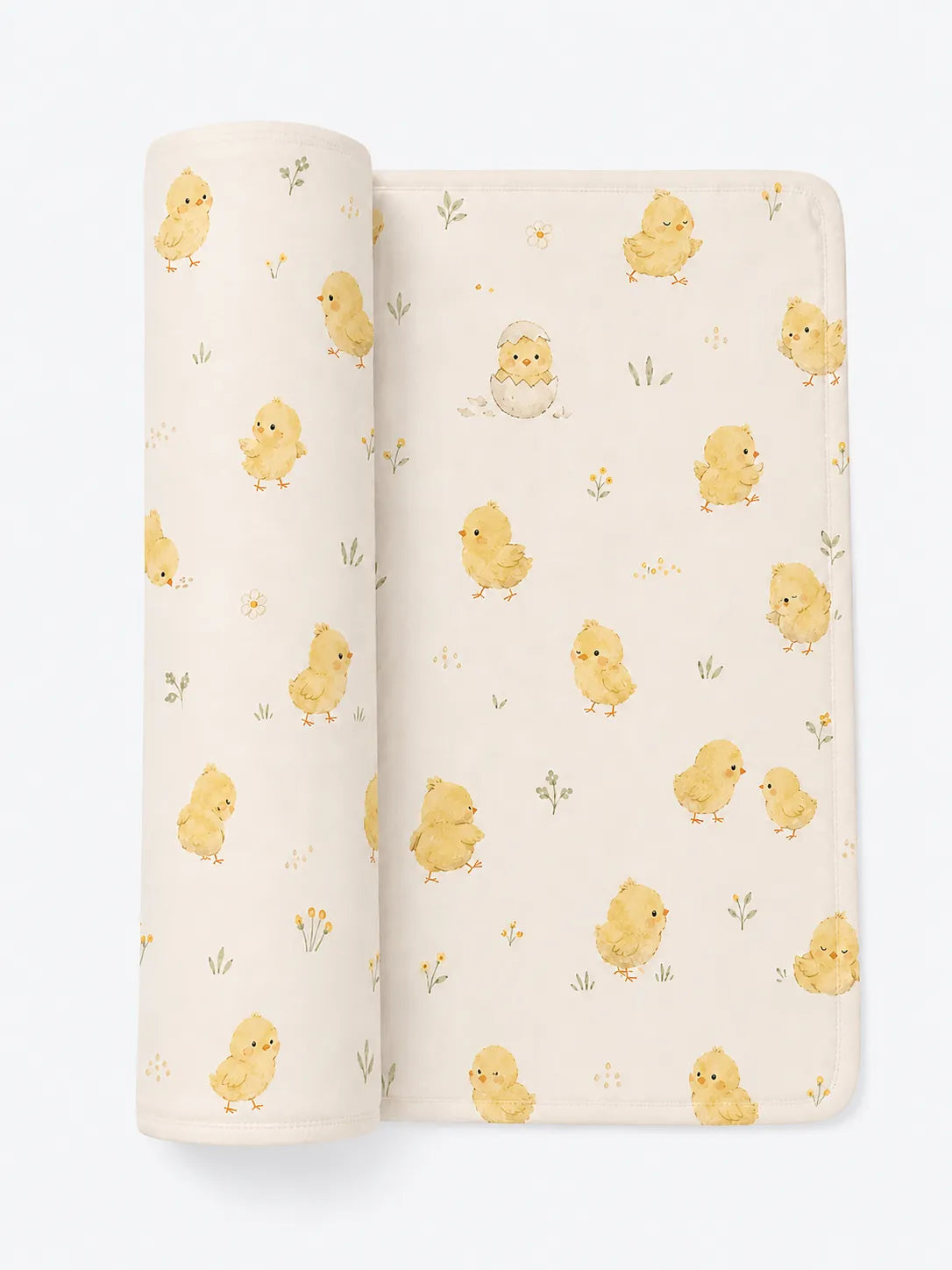 Little Chicks bamboo swaddle blanket by MossiBaby