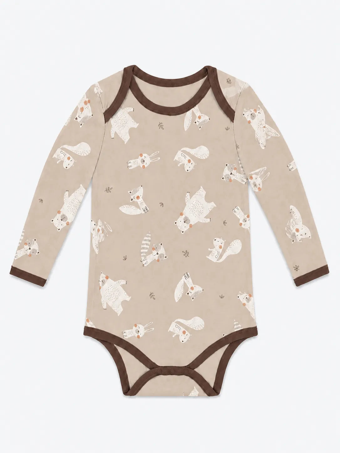 Fox Meadow bamboo long sleeve bodysuit by MossiBaby