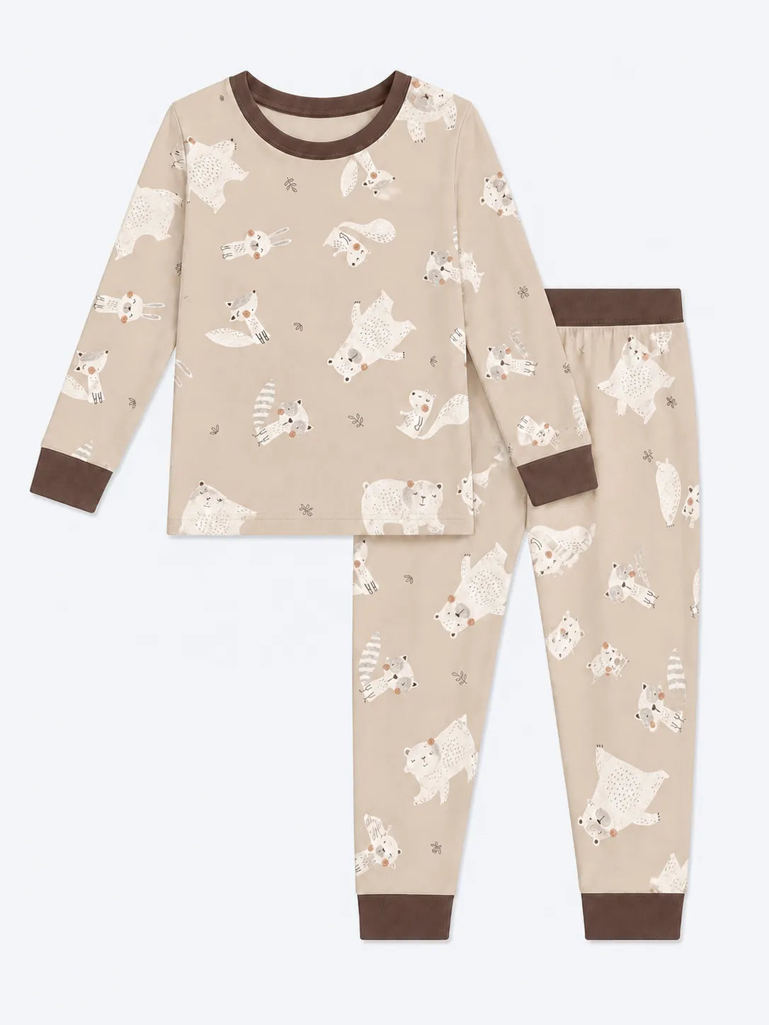 Fox Meadow bamboo long sleeve pajama set by MossiBaby