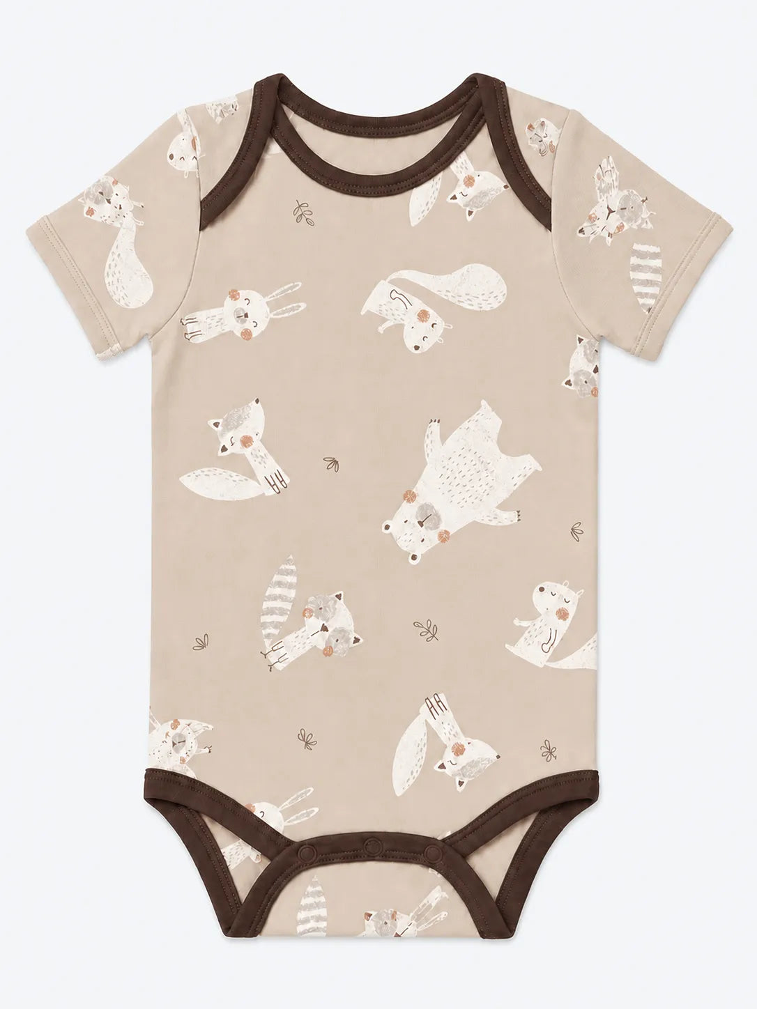 Fox Meadow bamboo short sleeve bodysuit by MossiBaby