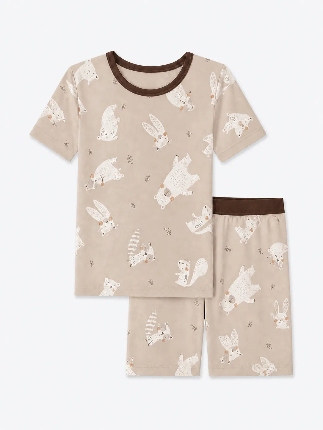 Fox Meadow bamboo short sleeve pajama set by MossiBaby
