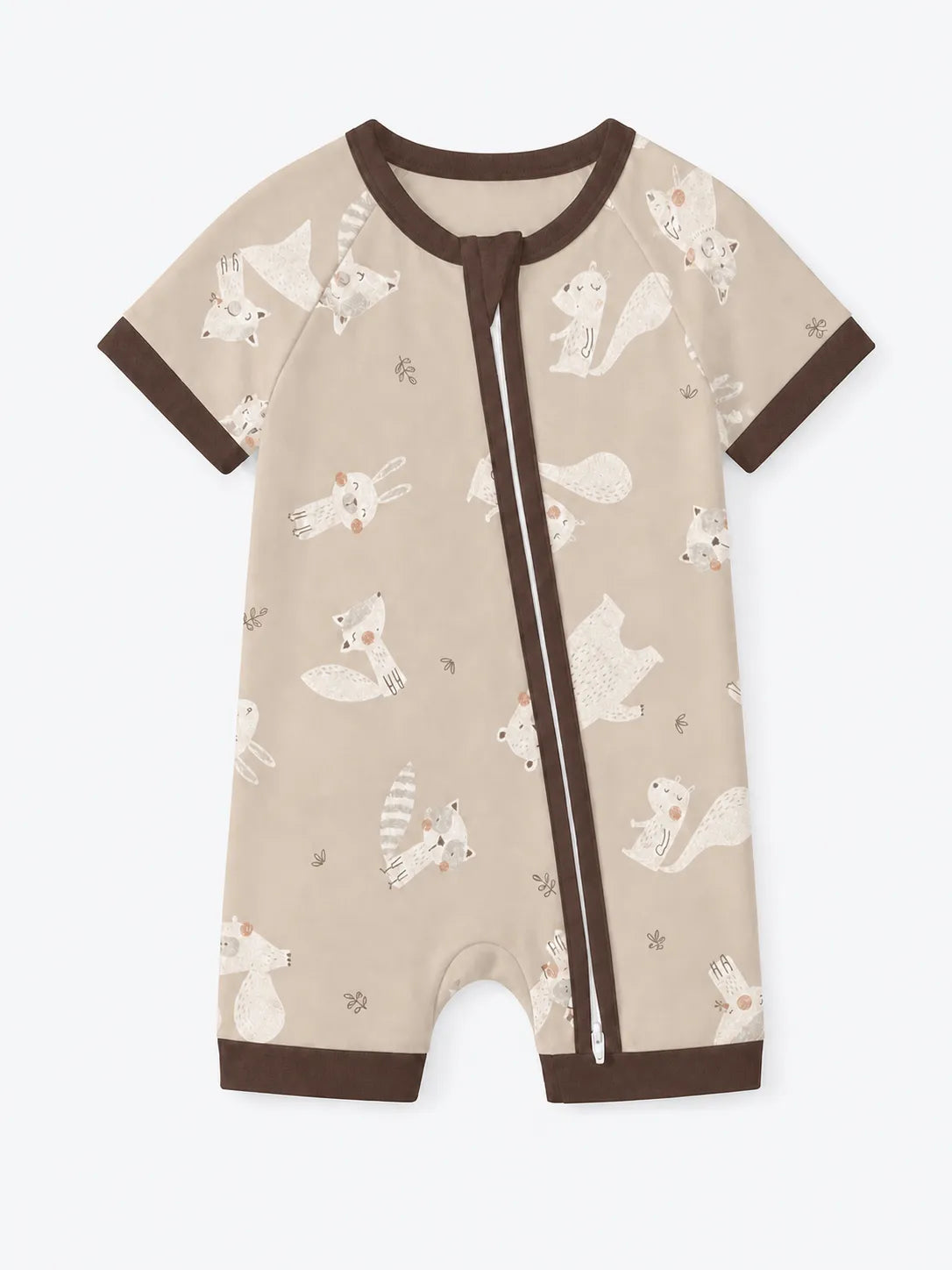 Fox Meadow bamboo shorty romper by MossiBaby