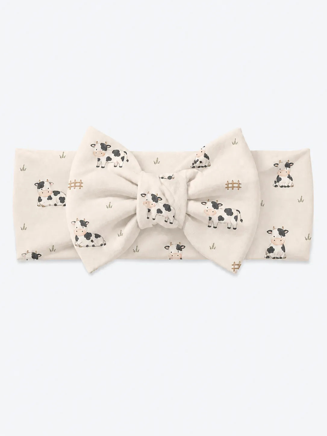 Little Moo bamboo bow headband by MossiBaby