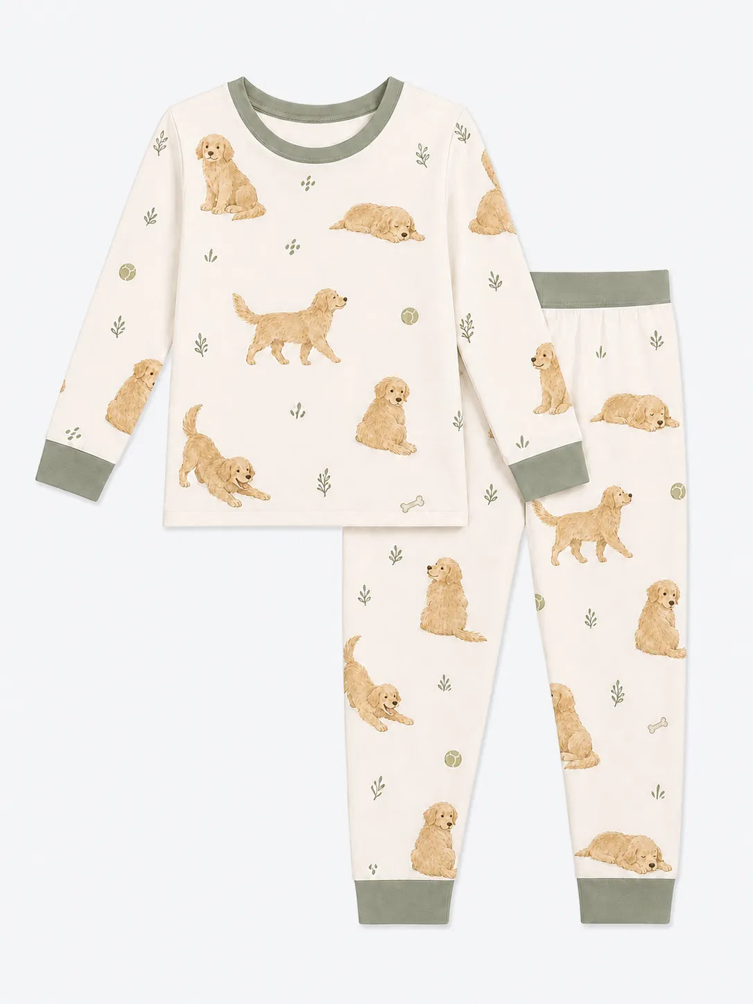 Golden Days bamboo long sleeve pajama set by MossiBaby