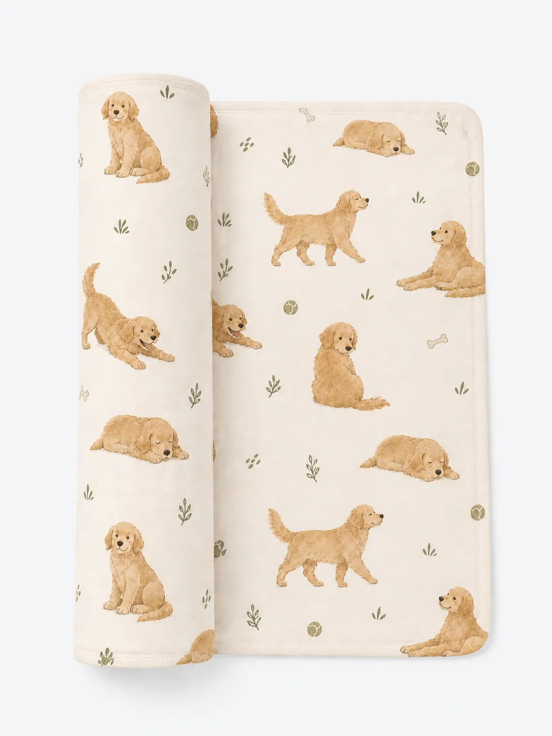 Golden Days bamboo swaddle blanket by MossiBaby