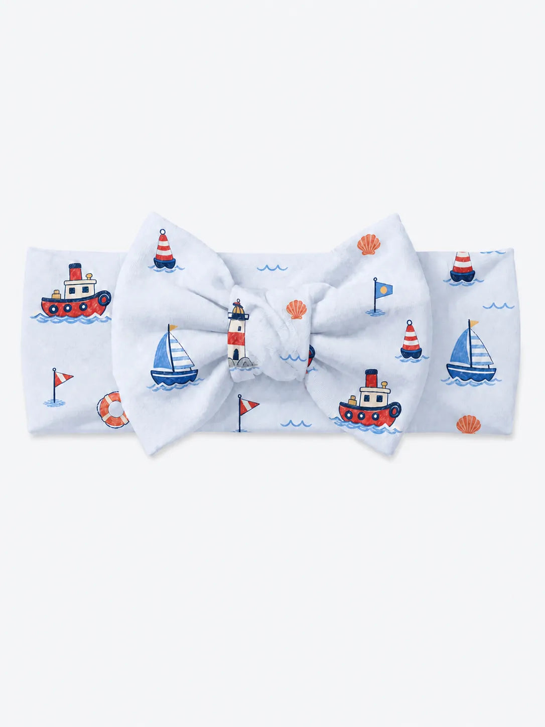 Sail Away bamboo bow headband by MossiBaby