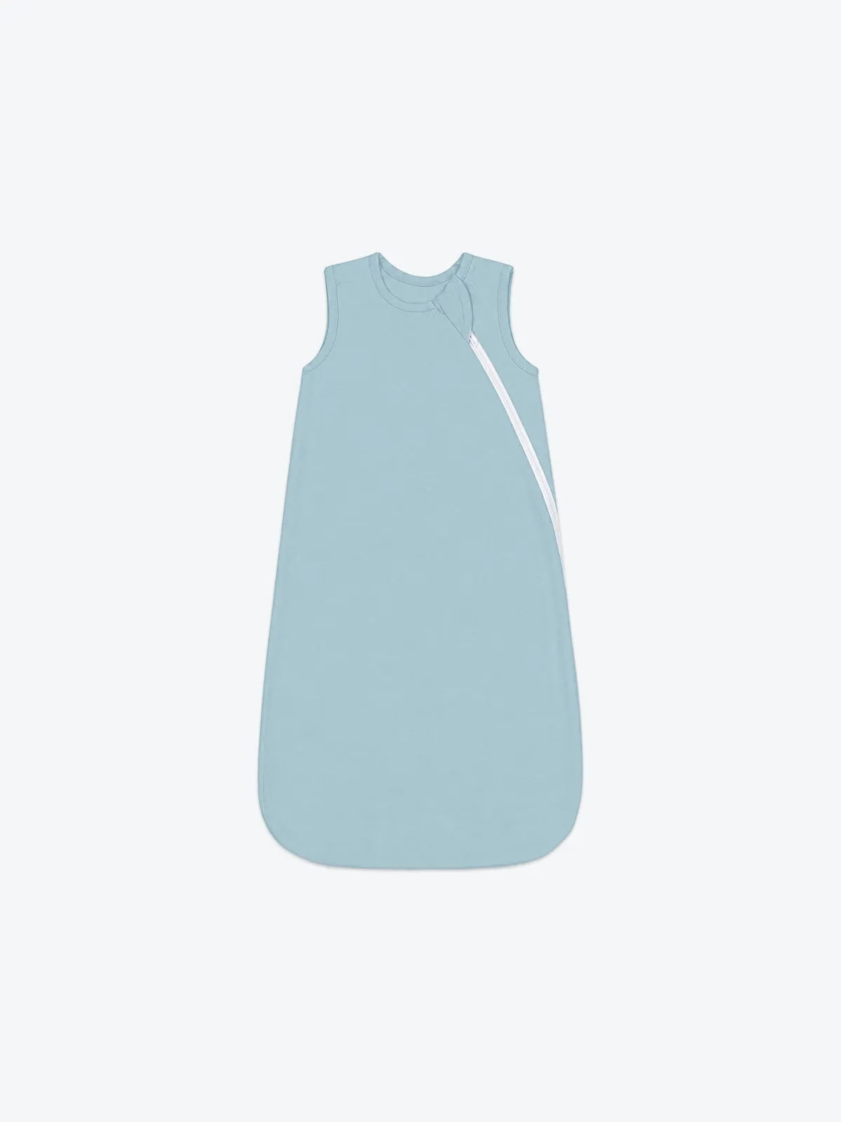 Dusty Blue sleep bag product in soft bamboo fabric - MossiBaby
