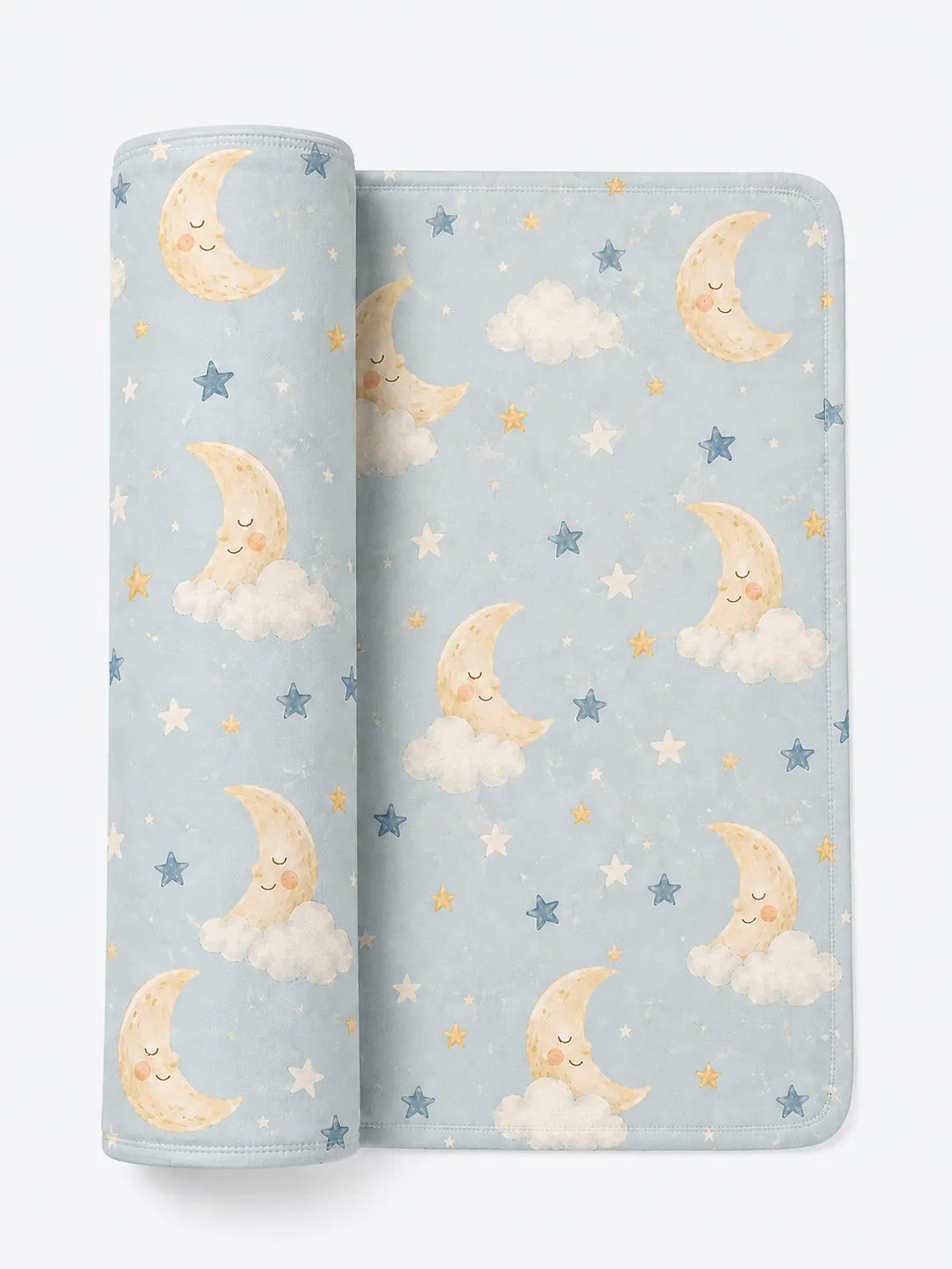 Moonlit Dreams bamboo swaddle blanket by MossiBaby