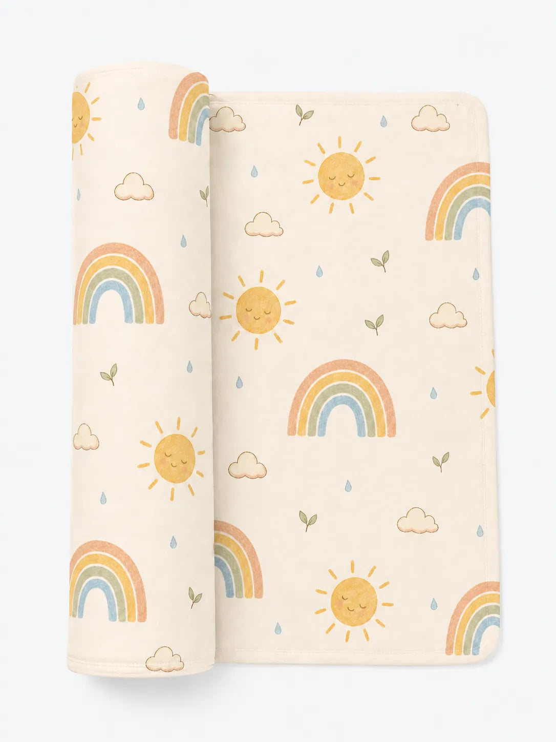 Sunny Skies bamboo swaddle blanket by MossiBaby