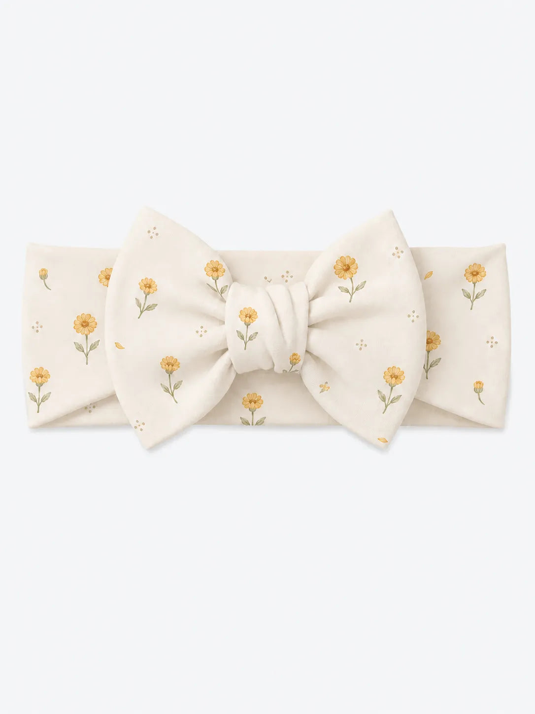 Golden Bloom bamboo bow headband by MossiBaby