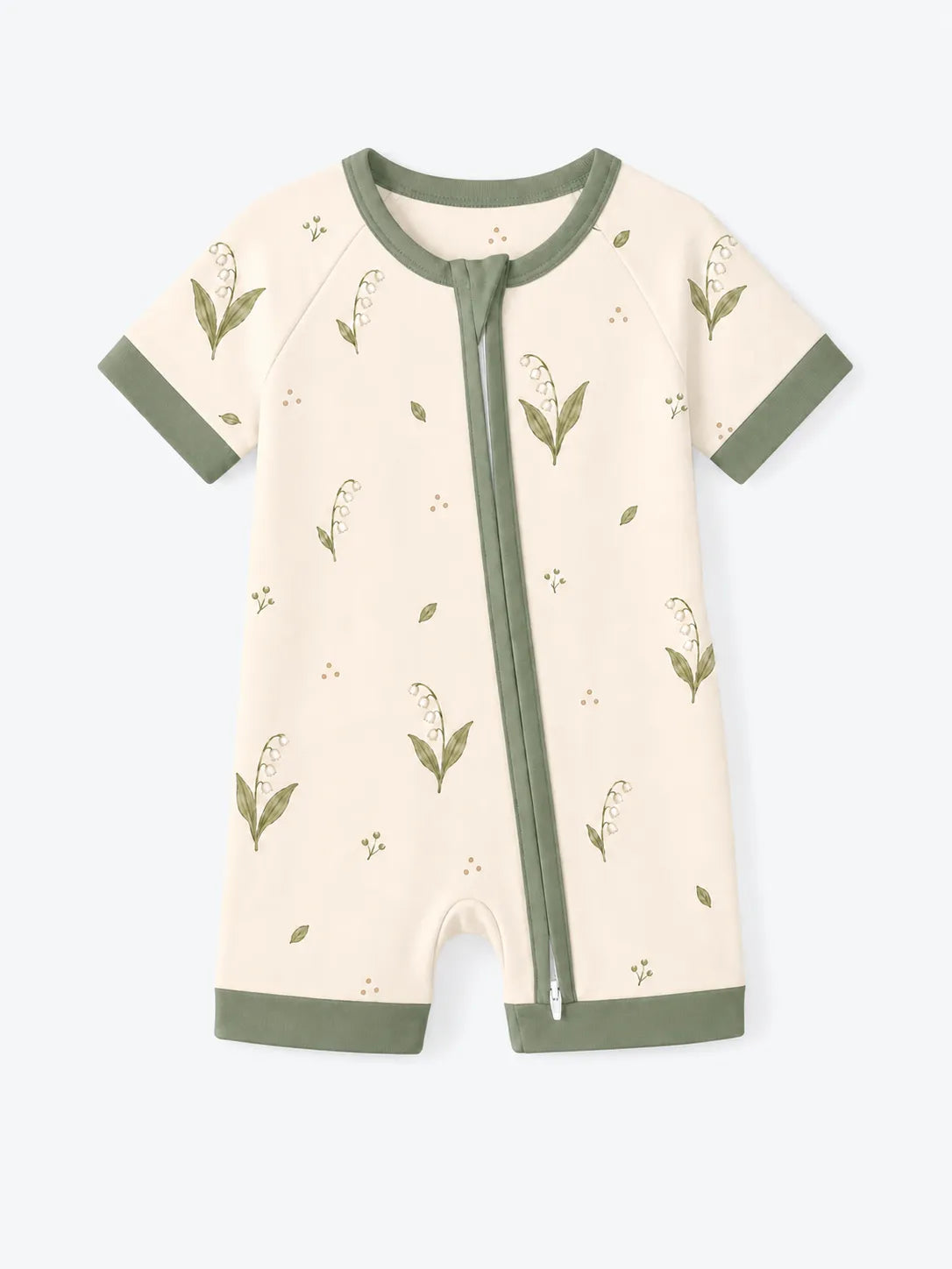 Little Botanicals bamboo shorty romper by MossiBaby