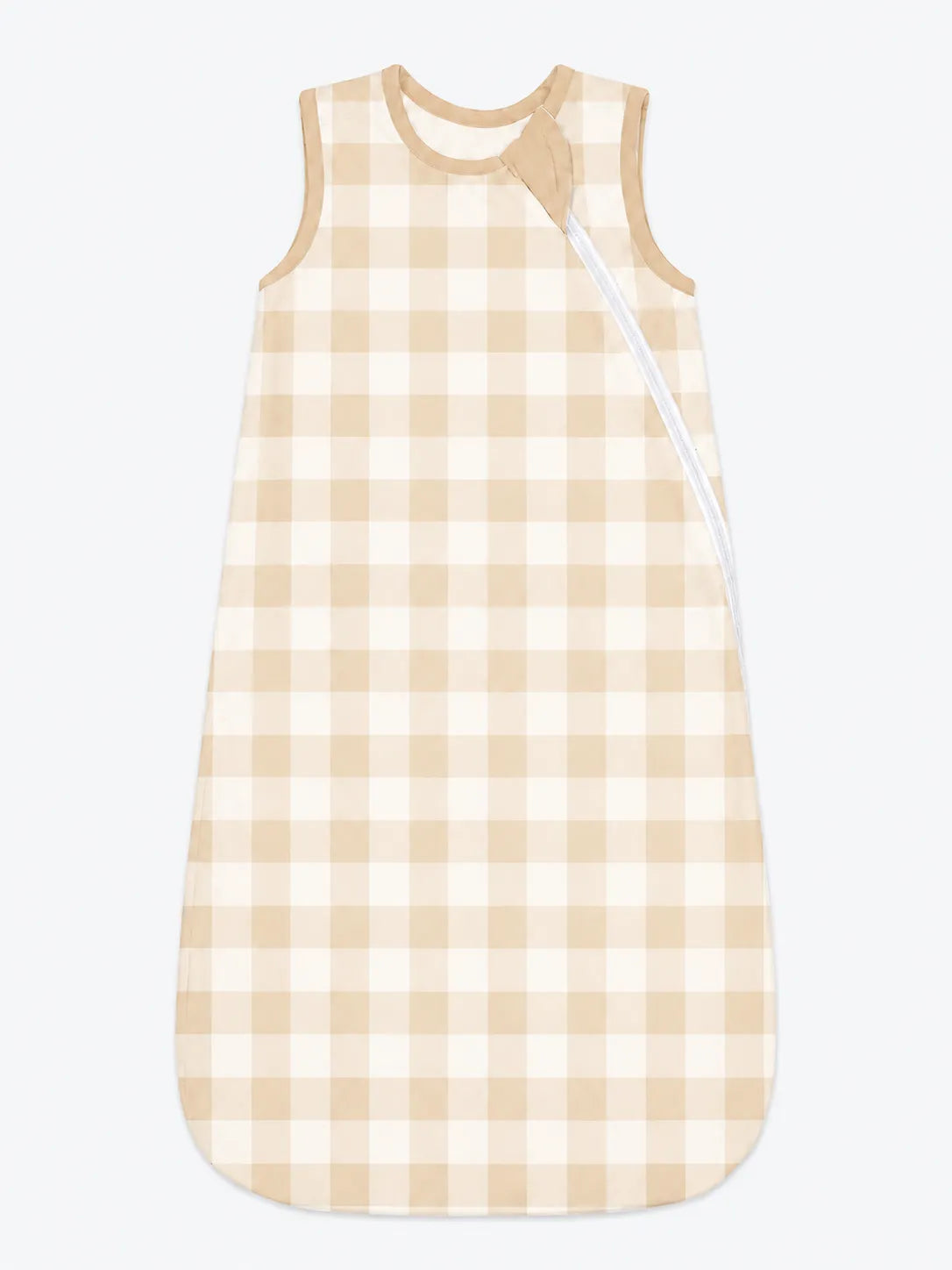 Oat Gingham bamboo sleep bag by MossiBaby