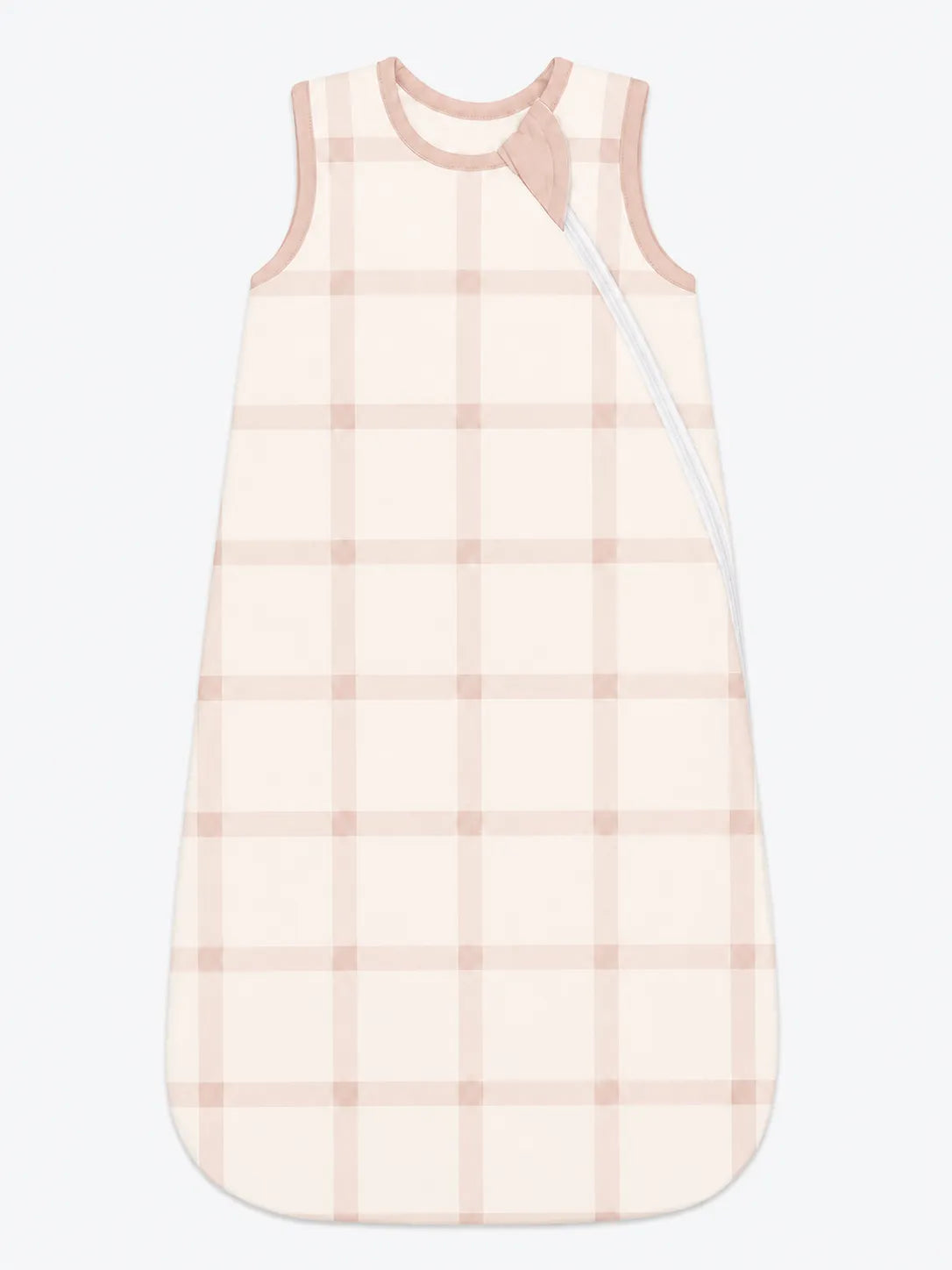 Blush Plaid bamboo sleep bag by MossiBaby