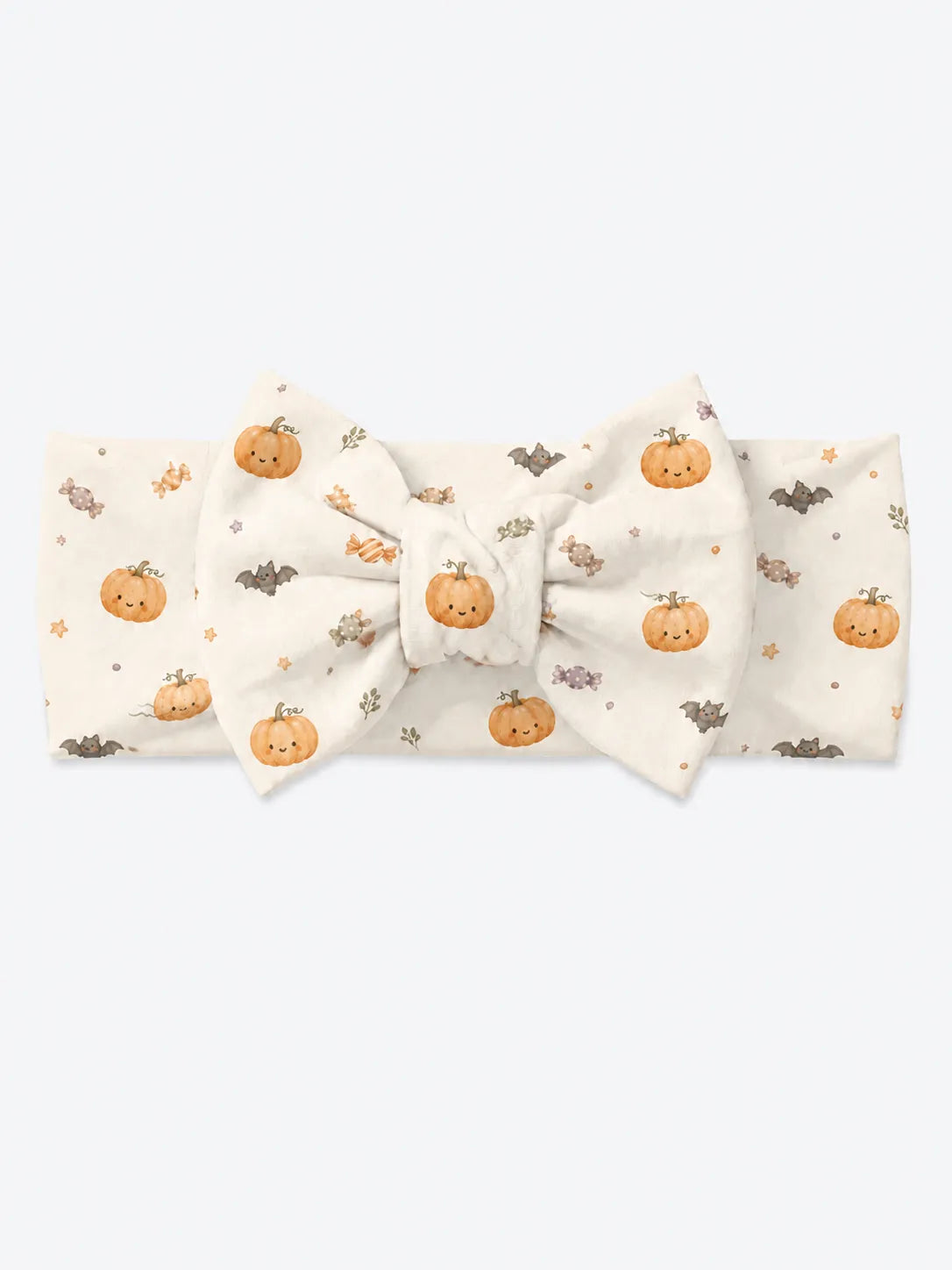 Pumpkin Treats bamboo bow headband by MossiBaby