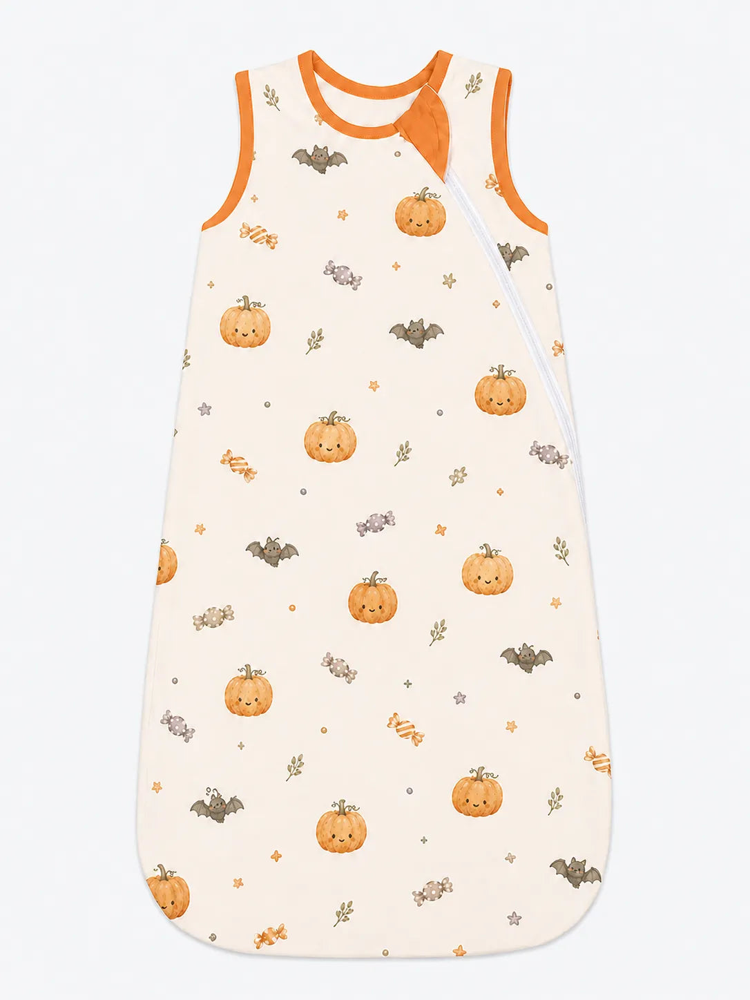 Pumpkin Treats bamboo sleep bag by MossiBaby