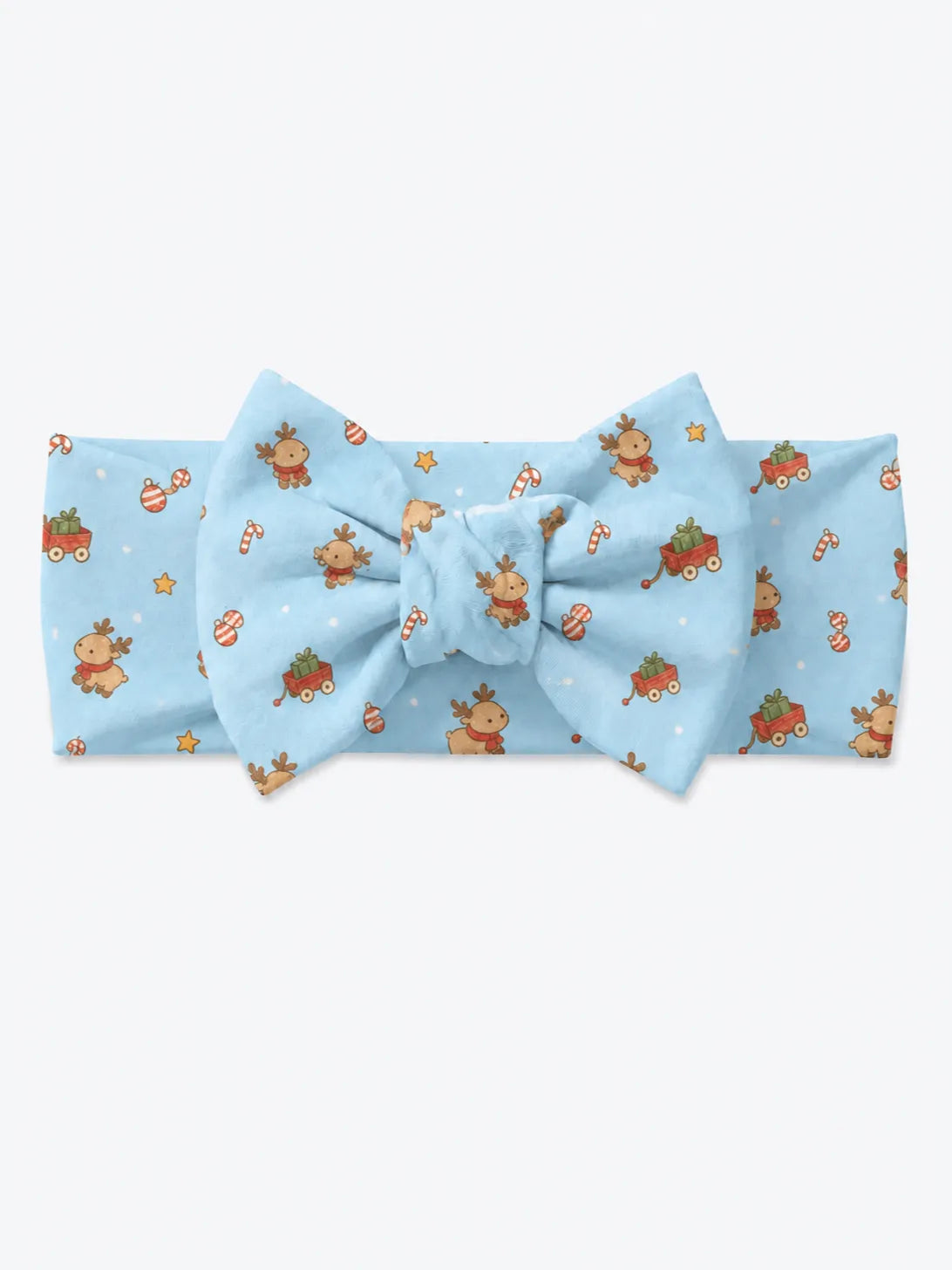 Reindeer Ride bamboo bow headband by MossiBaby