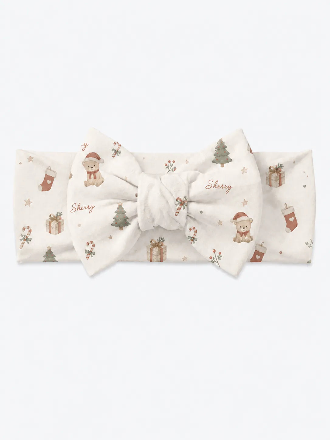Christmas Teddy Bow Headband