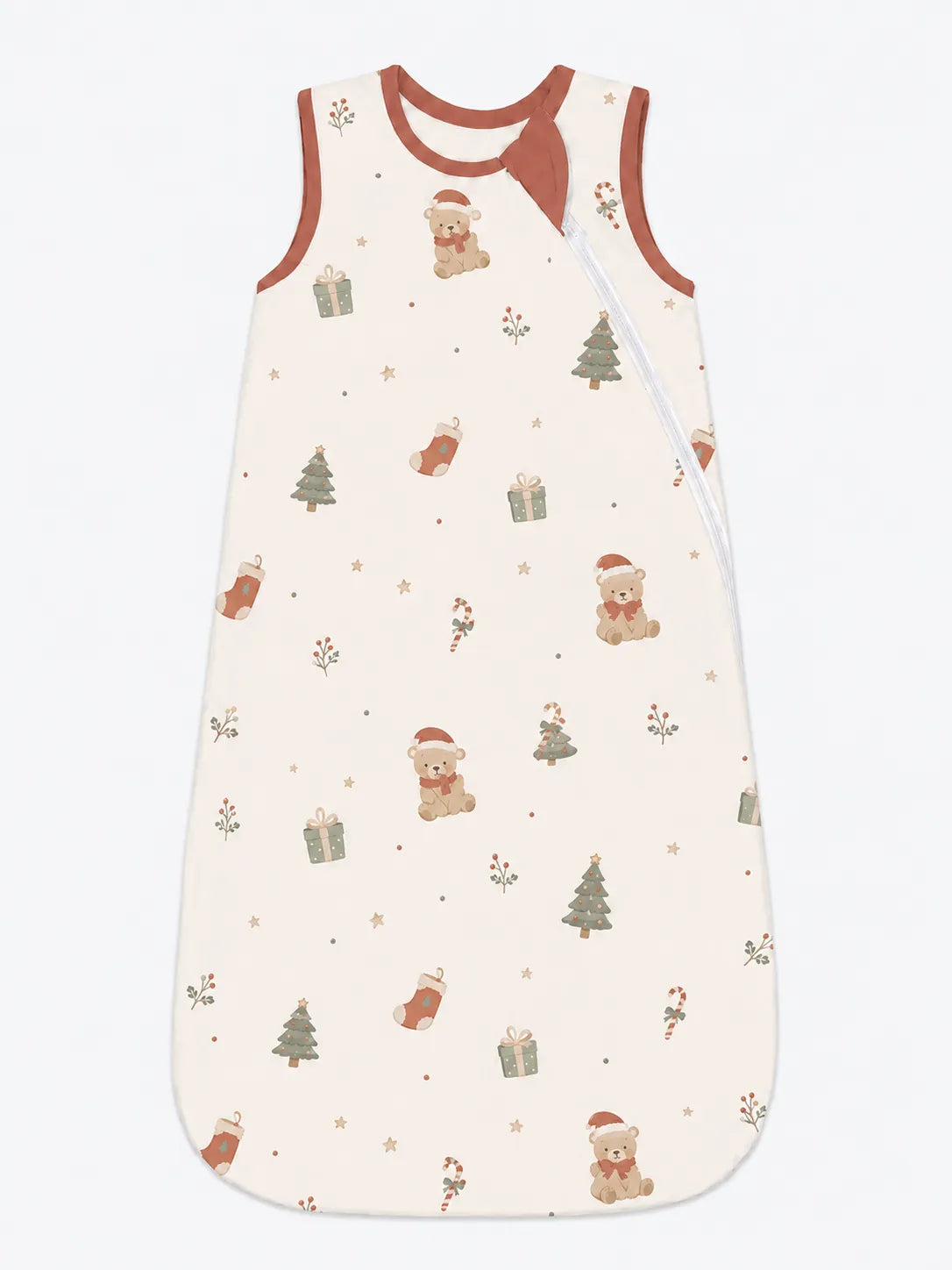 Christmas Teddy bamboo sleep bag by MossiBaby
