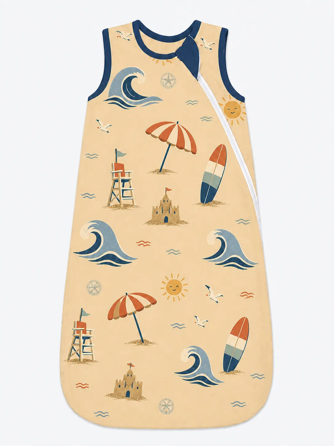 Beach Day bamboo sleep bag by MossiBaby