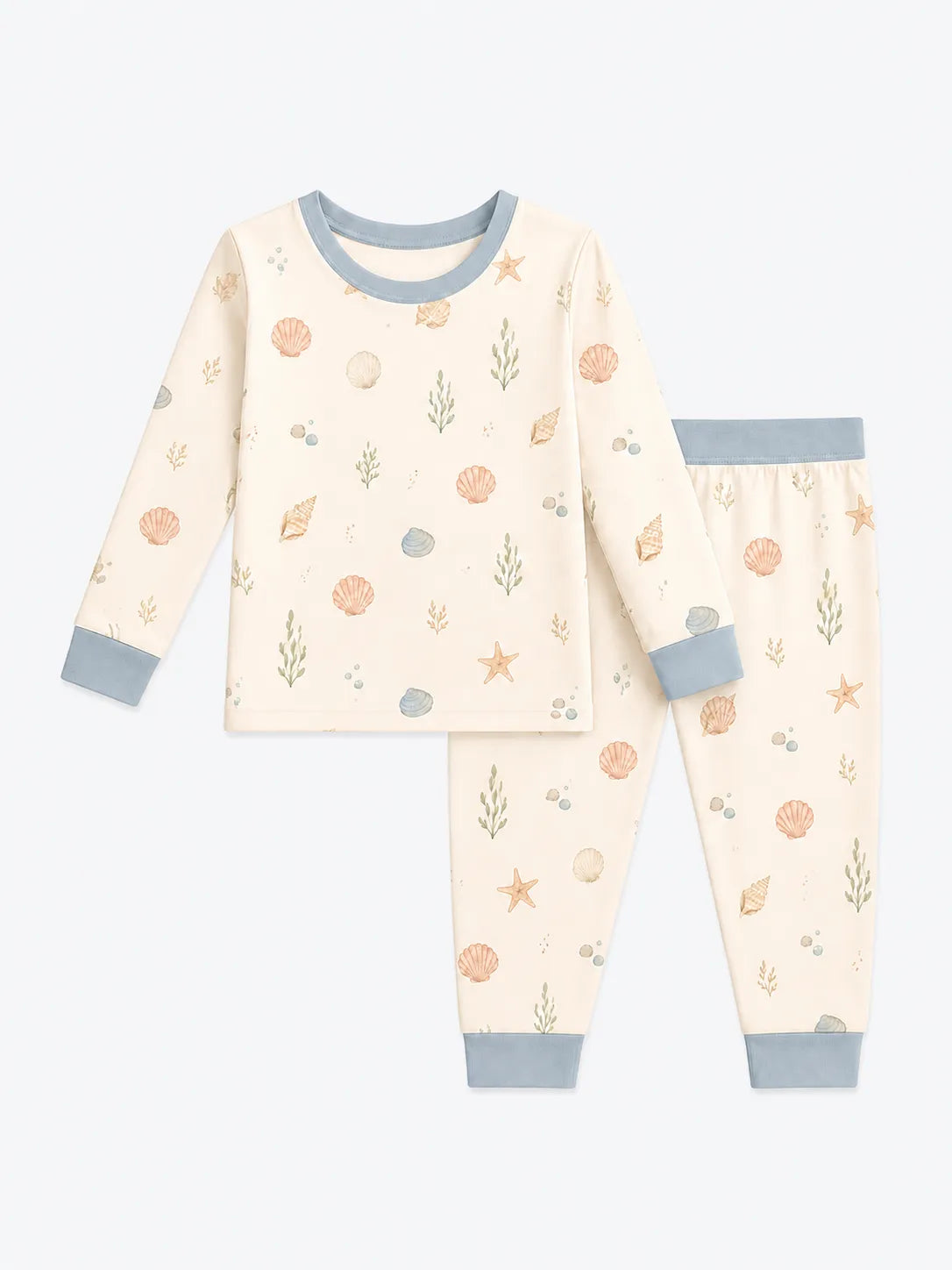 Seaside Treasures bamboo long sleeve pajama set by MossiBaby