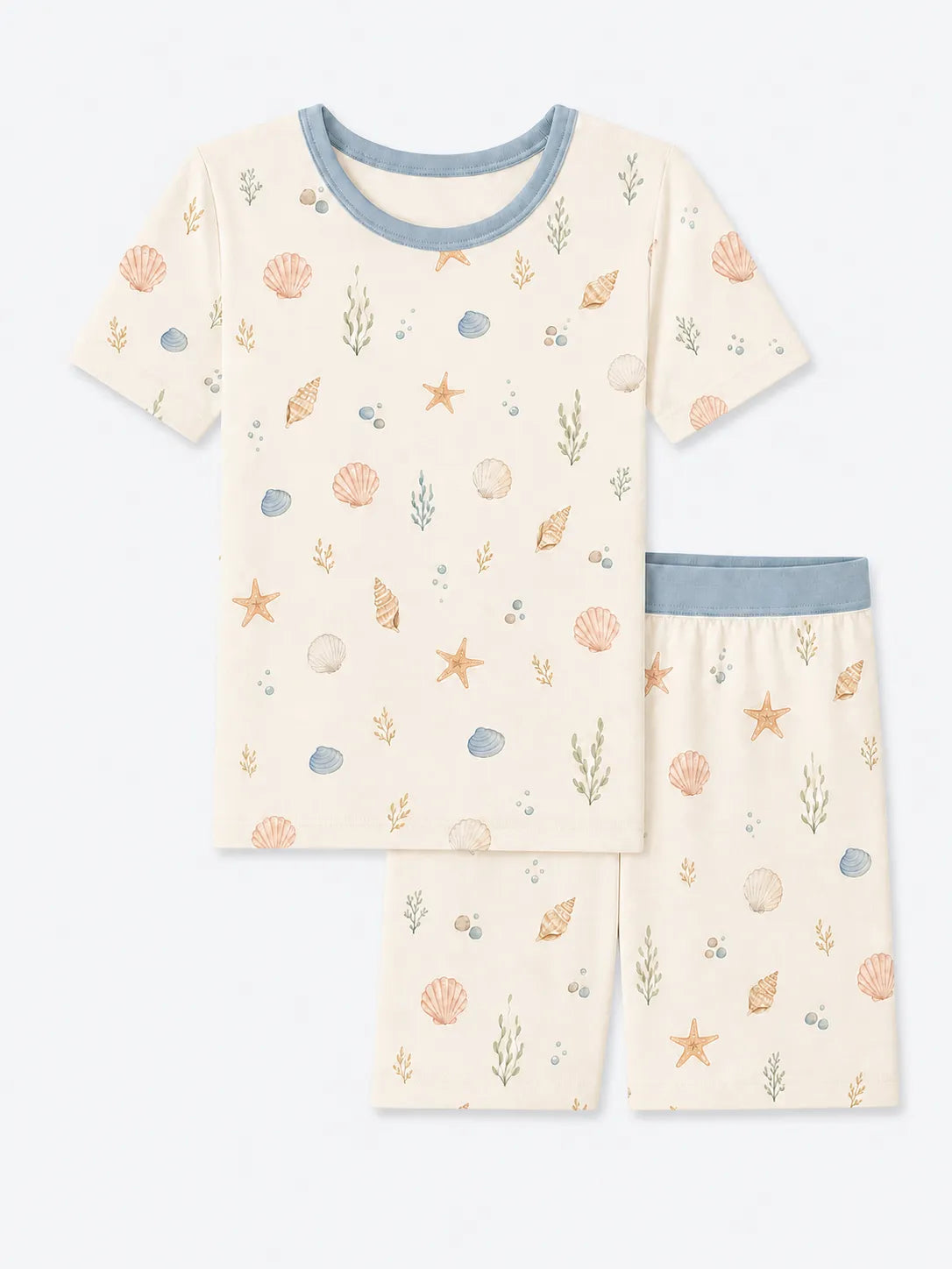 Seaside Treasures bamboo short sleeve pajama set by MossiBaby
