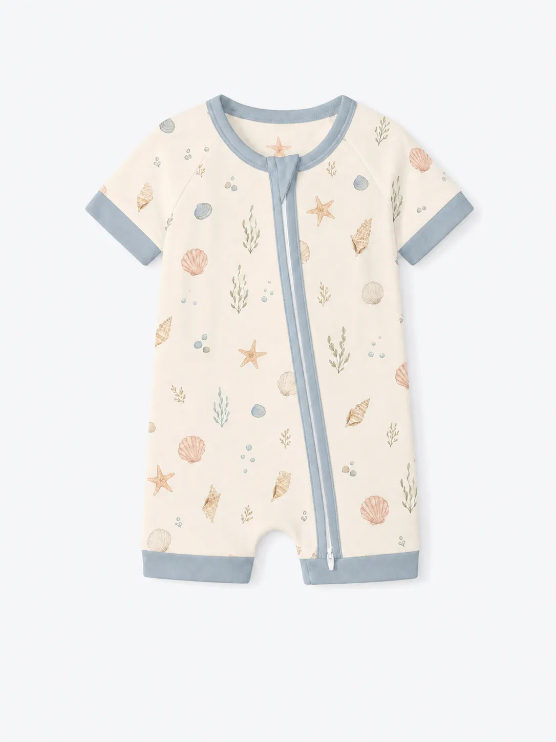 Seaside Treasures bamboo shorty romper by MossiBaby