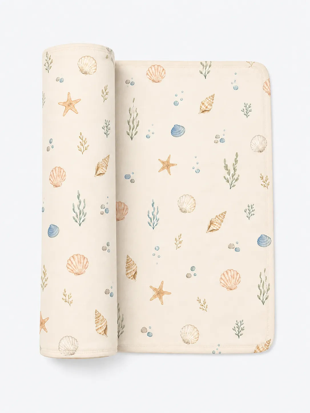 Seaside Treasures bamboo swaddle blanket by MossiBaby