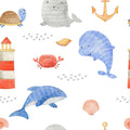 Whale Harbor Baby Blanket